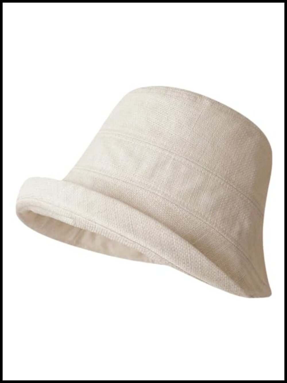 Classic Linen Cloche Bucket Hat Breathable Short Brim UV Sun Hat